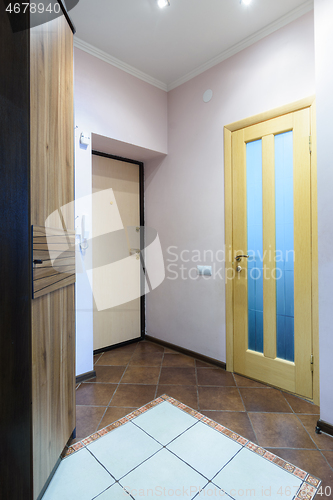 Image of Corridor interior in a small one-room apartment