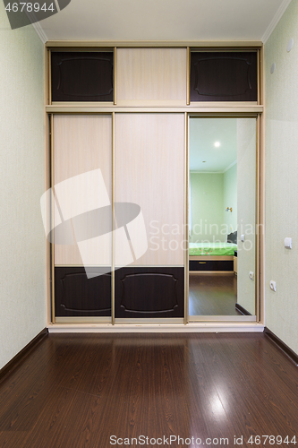 Image of Close-up wardrobe in the interior of the bedroom