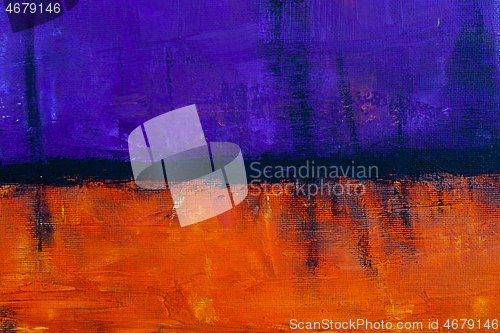 Image of Purple and orange grunge colored texture background.