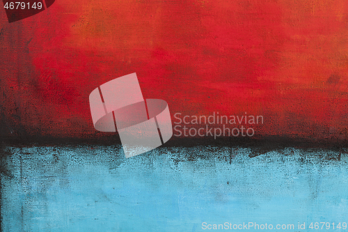 Image of Red and blue grunge colored texture background.