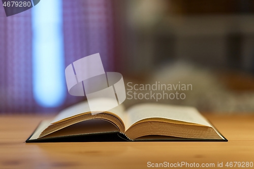 Image of Book in a table in a room