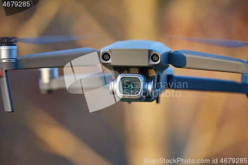 Image of Drone flying outdoors