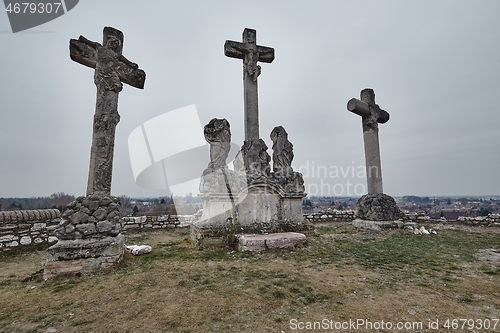 Image of Crosses on a hill