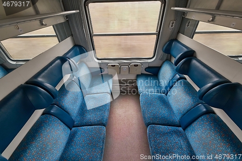 Image of Passenger Train Interior Empty