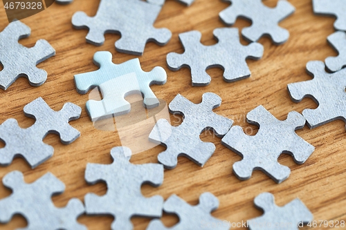 Image of Jigsaw puzzle pieces separately