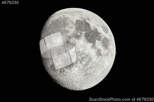 Image of Moon craters detailed closeup