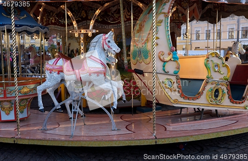 Image of traditional christmas carousel