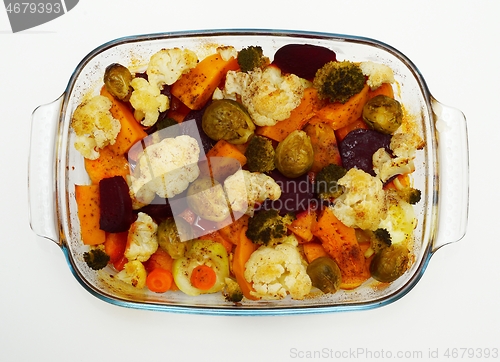 Image of delicious stewed vegetables in a bowl