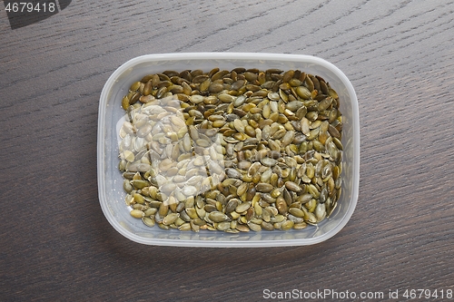 Image of Sunflower seeds in a jar