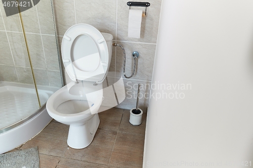 Image of Toilet seat open