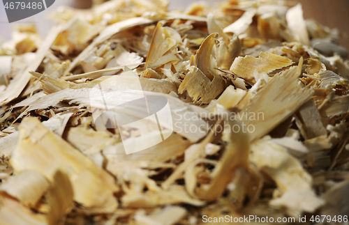 Image of a lot of fresh wood shavings