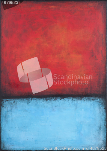 Image of Red and blue grunge colored texture background.