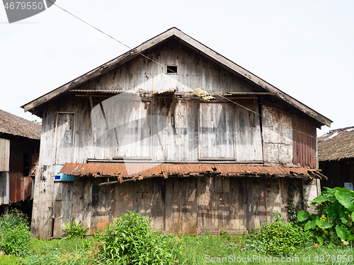 Image of Deserted wooden house in Myeik, Myanmar