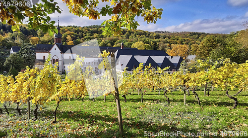 Image of Monastery Ebersbach in autumn