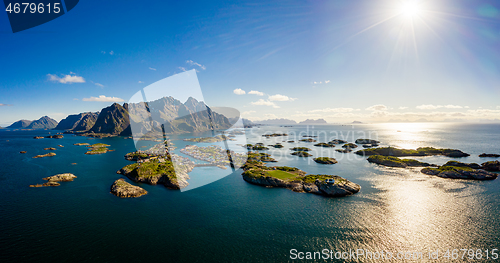 Image of Henningsvaer Lofoten is an archipelago in the county of Nordland