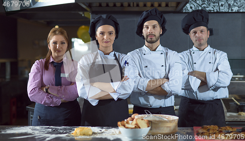 Image of Portrait of group chefs