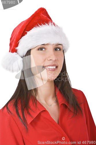 Image of Santa girl portrait