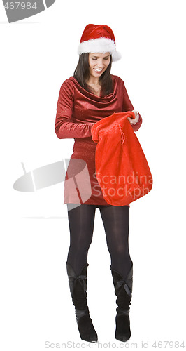Image of Santa girl