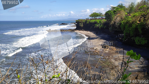 Image of Cliff of Tanah Lot temple in Bali