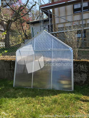 Image of Back part of a greenhouse