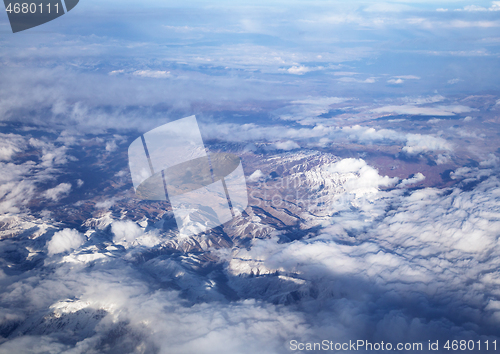 Image of Mountains, view from airplane