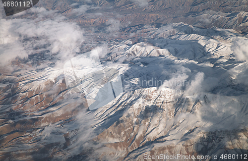 Image of Mountains, view from airplane