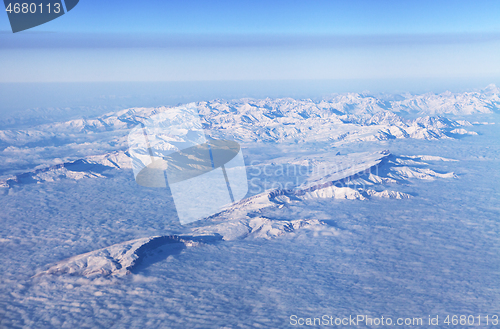 Image of Mountains, view from airplane