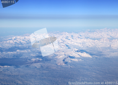 Image of Mountains, view from airplane