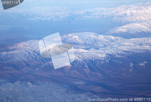 Image of Mountains, view from airplane