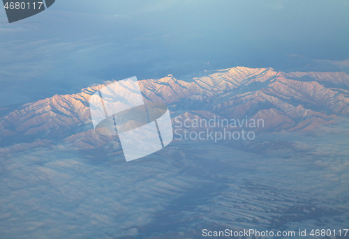 Image of Mountains, view from airplane