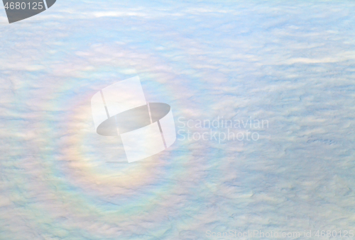 Image of Glory around the shadow of a plane