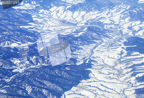 Image of Mountains, view from airplane