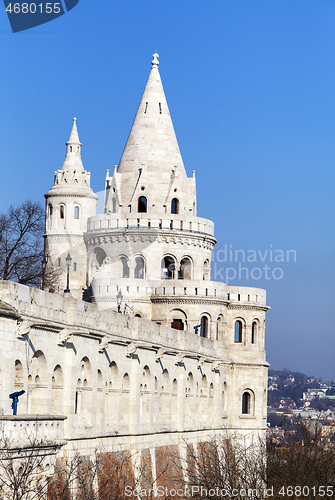 Image of Fishermans bastion in Budapest, Hungary