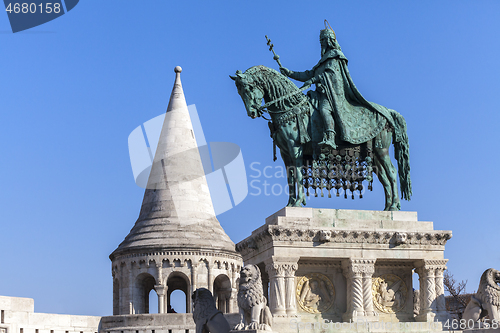 Image of King Stephen horse statue in Budapest