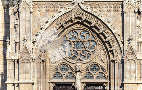 Image of Budapest, Matthias Church, detail of an entrance