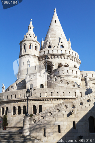 Image of Fishermans bastion in Budapest, Hungary