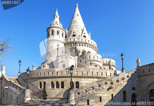 Image of Fishermans bastion in Budapest, Hungary