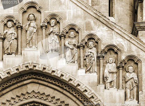 Image of Facade of Jak Church in Budapest