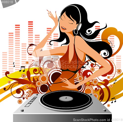Image of music girl