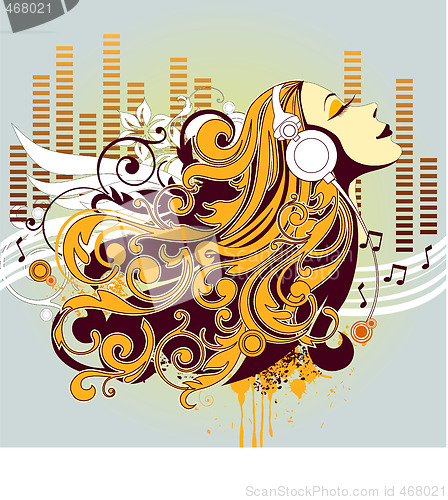 Image of music girl