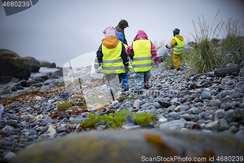 Image of Picking up Plastic Waste