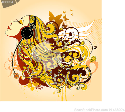 Image of music girl