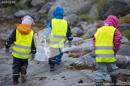 Image of Picking up Plastic Waste