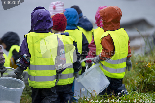 Image of Picking up Plastic Waste