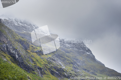 Image of Clouds over the Mountain