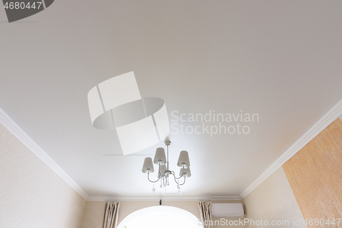 Image of Classic white matte ceiling in the hall