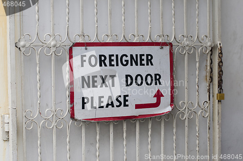 Image of foreigner next door please