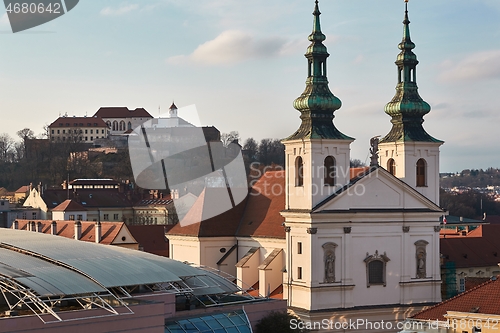 Image of Brno town center lookout view