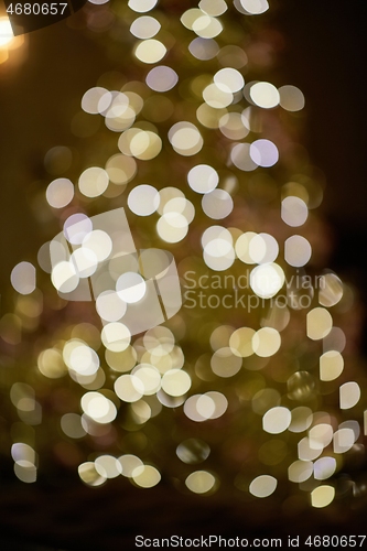 Image of Christmas Tree Decoration unfocused blurry background