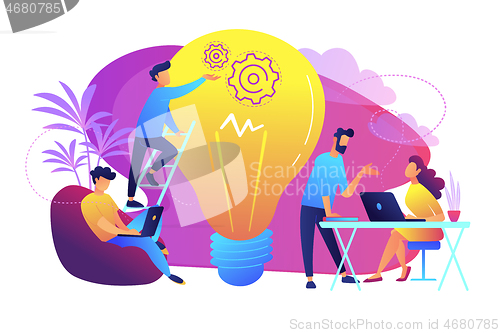 Image of Coworking concept vector illustration.